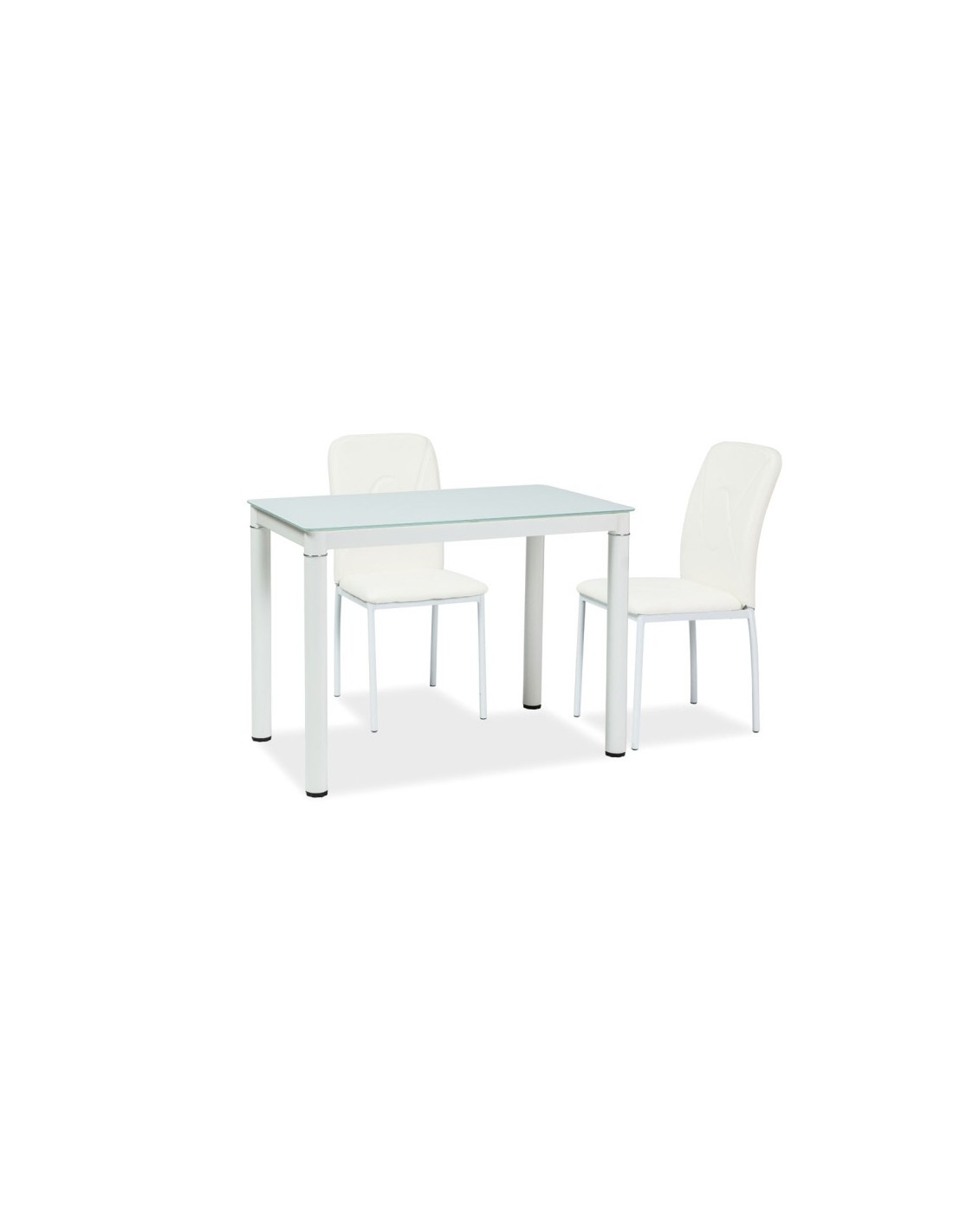 recorder Light End table Masa Bucatarie Si Dining Din Sticla Galant Alb 100/60
