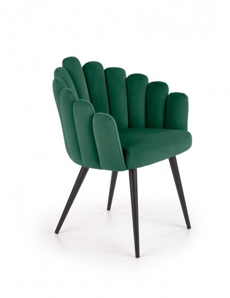 scaun-bucatarie-si-dining-eco410-tapiterie-catifea-verde-inchis-picioare-negre
