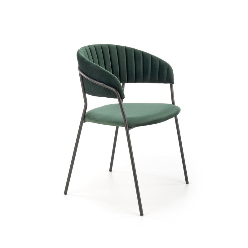 scaun-bucatarie-si-dining-eco426-tapiterie-catifea-verde-inchis-picioare-negre