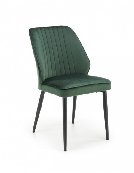 scaun-bucatarie-si-dining-eco432-tapiterie-catifea-verde-inchis-picioare-negre