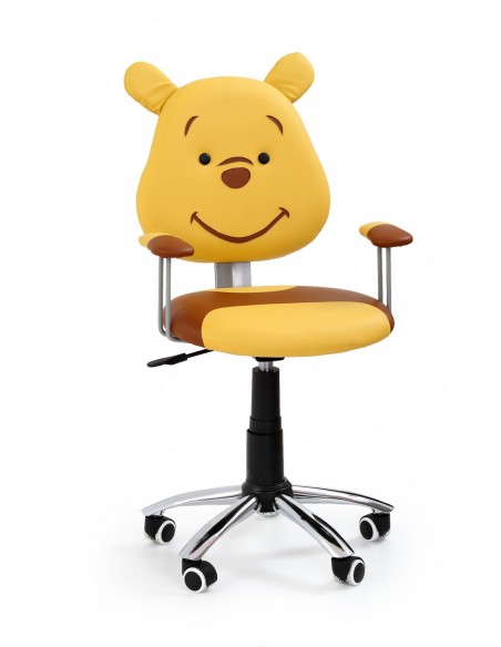 scaun-birou-copii-tapiterie-piele-ecologica-ursulet-maro