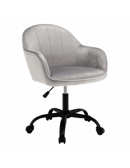 scaun-de-birou-material-textil-din-catifea-gri-deschis-negru-erol