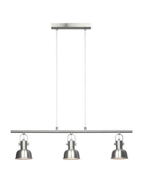 Lampă suspendată în stil retro, metal, nichel mat, AVIER TIP 4-115152