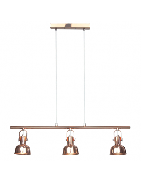 Lampă suspendată în stil retro, metal, roz auriu, AVIER TIP 4-115153