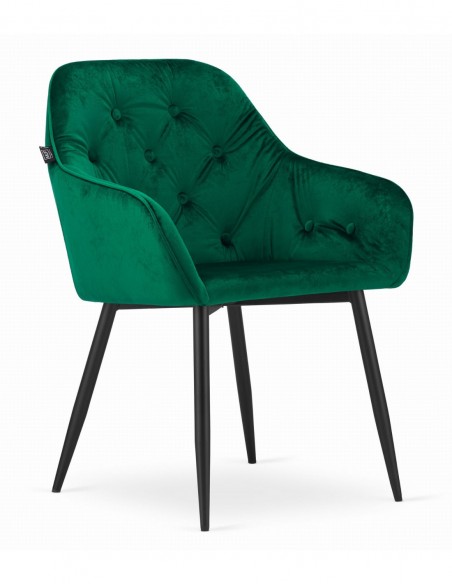 scaun-forio-catifea-verde-picioare-negre-x-2