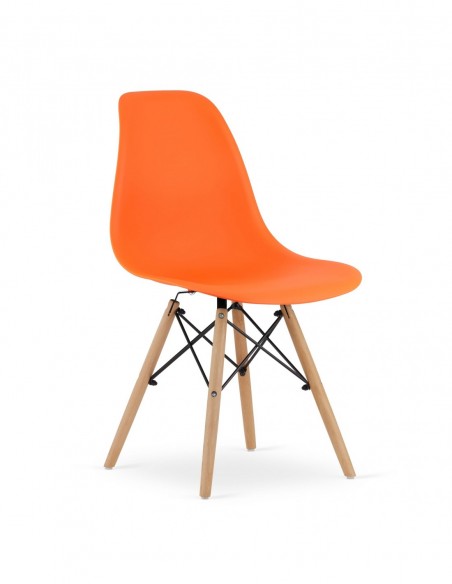 scaun-portocaliu-osaka-picioare-naturale-x-4
