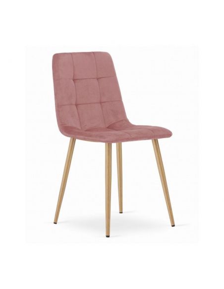 set-4-scaune-bucatarie-si-dining-kara-catifea-roz-picioare-natur