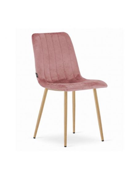 set-4-scaune-bucatarie-si-dining-lava-catifea-roz-picioare-culoare-lemn