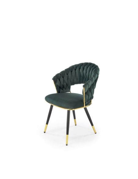 scaun-bucatarie-si-dining-k551-catifea-verde-auriu