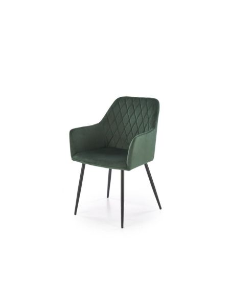 scaun-bucatarie-si-dining-k558-catifea-verde-negru