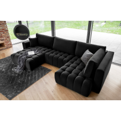 Colțar Bonito 350cm negru